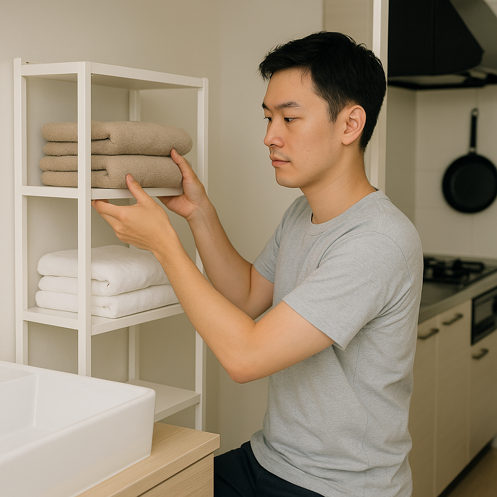 一人暮らしのタオル収納をすっきり整えるコツ｜狭い部屋でも使いやすいアイデア集